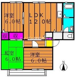 サンビレッジブライト　Ｂ棟の物件間取画像